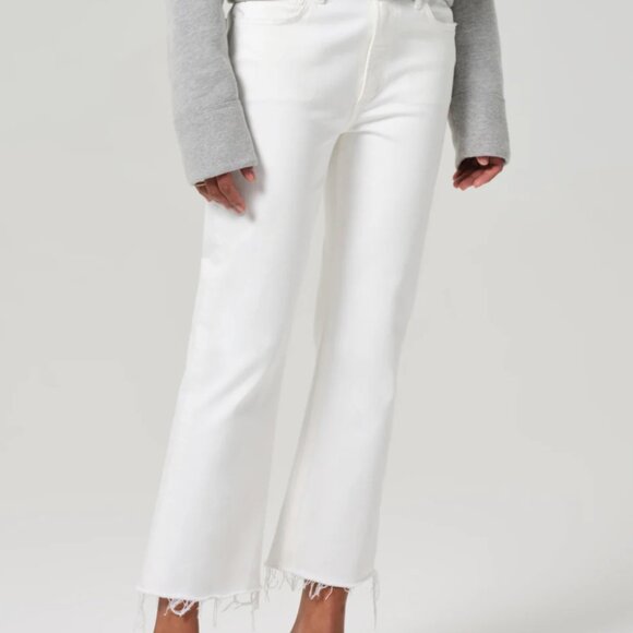 CITIZENS OF HUMANITY Isola Cropped Boot in Plaster (White) Sz 31 - NWT!!